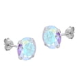 thumbnail image 3 of Shimmer & Shine Round CZ 10 mm Sterling Silver Stud Earrings, 3 of 5