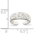 thumbnail image 3 of Sterling Silver Toe Ring Made In United States qr621, 3 of 5