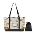 thumbnail image 7 of FORMRS Canvas Laptop Tote Bag for Women with 15.6" Computer Compartments Shoulder Handbag, Fall Coffee, 7 of 7