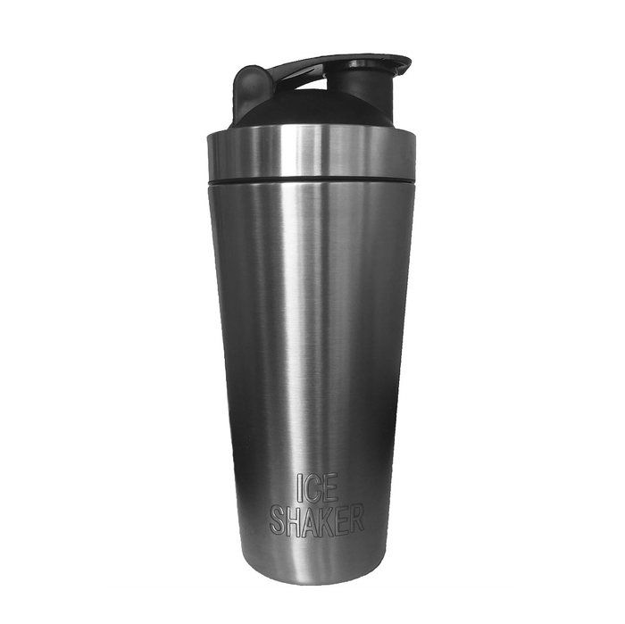 Stainless Steel Insulated Water Bottle Protein Mixing Cup Purple 16oz Iceshaker