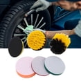 thumbnail image 3 of Powkky 6Pcs/Set Drill Brush Scrub Pads Kit Bathroom Kitchen Floor Surfaces Cleaning Scrubber Tool, 3 of 10
