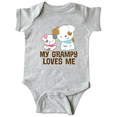 

Inktastic My Grampy Loves Me girls Gift Baby Girl Bodysuit