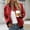 010 Multicolor, variant on Hvot&aat Bomber Jacket Women Sequin Print Long Sleeve Open Front Zipper Cardigan Casual Vintage Baseball Jacket