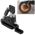 thumbnail image 1 of Bloqueo de rueda antirrobo, bloqueo de freno de disco de motocicleta negro, alarma de seguridad muy recomendable, 1 of 9