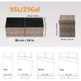 thumbnail image 3 of Footrest Ottoman Bench with Storage,34Inch Leopard Print Velvet Footstool, Coffee Table, Padded Seat, Storage Chest,Blanket Store with Flipping Lid for Livingroom and Bedroom, 3 of 11