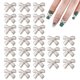 thumbnail image 1 of Adornos 3D para uñas con forma de lazo, 30 piezas de gemas de perlas con nudo de lazo para decoración de uñas, tachuelas de aleación de metal para manualidades de joyería y teléfono móvil., 1 of 6