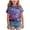 F45-Sky Blue, variant on UAYOTSE Girls Short Sleeve Shirts Tie Front Tie Dye Print Summer Tee Tops,Sizes 6-7 Years