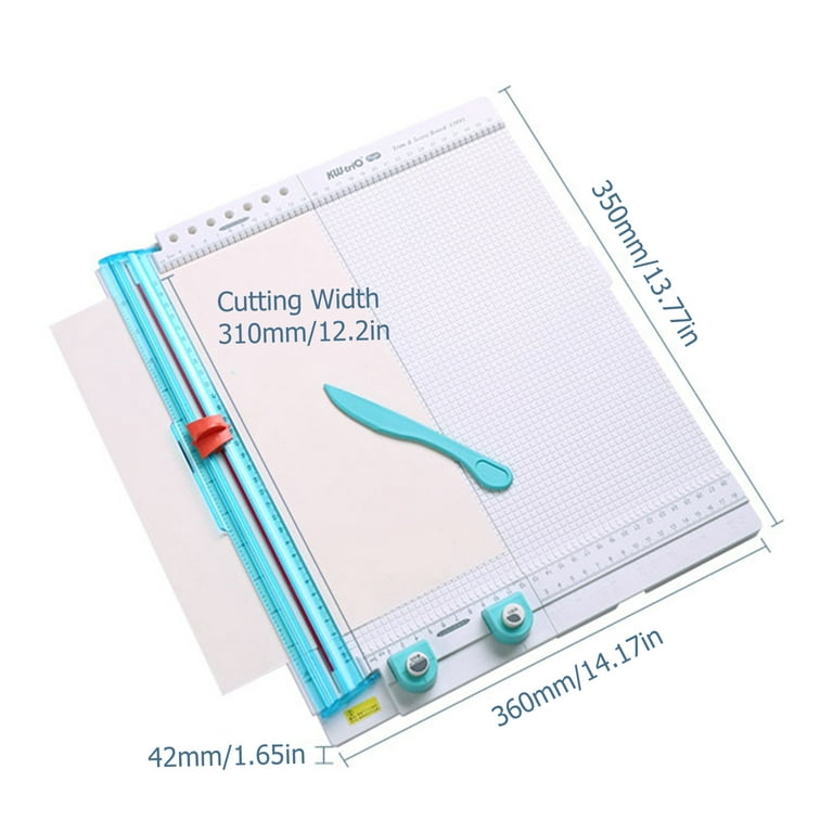 Paper Trimmer Scoring Board: 12 X12 Inch Craft Paper Cutter - Folding &  Scorer f