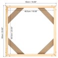 thumbnail image 2 of Unique Bargains Canvas Stretcher Bars Kit, 24x20 Inch Rectangle Solid Wood Frame for Paint, Prints, Oil Paintings, Wood Color, 2 of 5