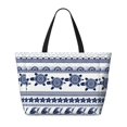 thumbnail image 2 of Fotbe Sea Underwater Turtles Bolsa de Viaje para Playa - Resistente al Agua, Bolsa Tote de Gran Capacidad y Ligera con 7 Bolsillos para Mujeres y Hombres, 2 of 7