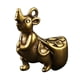 thumbnail image 3 of LLavero de ratón colgante, Mini estatuilla de ratón, regalo Feng Shui, decoración de escritorio, estatua de ratón de latón, adorno de casa de té, 3 of 9