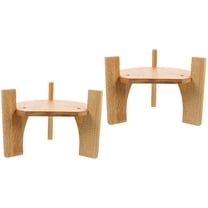 HOMEMAXS 2pcs Water Beverage Dispenser Bracket Wooden Stand Beverage Dispensers Stand Drink Dispenser Holder