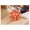 Orange, variant on Womens Flower Ring Alloy Inlaid Gems And Semi Precious Stones Floral Design Jewelry For Women Multiple Colors Mix