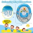 thumbnail image 4 of Qoosea Pool Floats Baby Inflatable Swimming Float with Detachable Sun Canopy, Summer Gift for Baby, 4 of 9