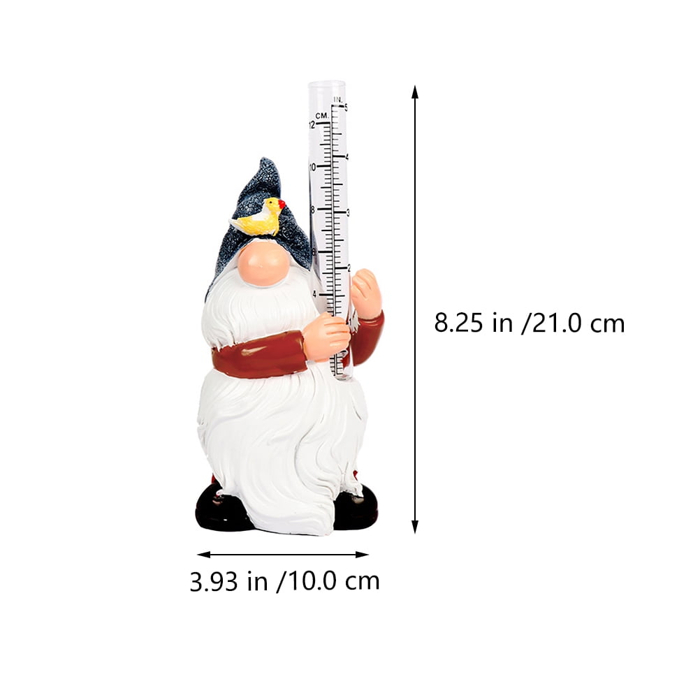 NUOLUX 1Pc Garden Rain Gauge Resin Measuring Cup Easy to Read Outdoor Rainfall Meter