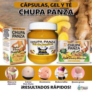 Chupa Panza Detox Ginger Tea 60 Bags Te Chupa Pansa Versión Mexicana 2  Boxes 7502217904728