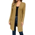 thumbnail image 3 of Plebaso Womens Long Cardigan Casual Open Front Long Sleeve Loose Lightweight Jacket Outwear with Pockets, 3 of 7