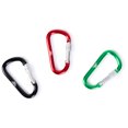 thumbnail image 1 of Trespass Carabiner Set Dorf - 3 Large Aluminium Clips, Not for Climbing, 3 Colours, 79mm x 43mm x 5mm, 1 of 6
