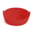 thumbnail image 2 of Air Fryer Silicone Liners, Round Food Safe Non Stick Air Fryer Basket Oven Accessories, Reusable Replacement of Flammable Parchment Liner Paper Fits 3QT - 5QT Air Fryer, 2 of 8