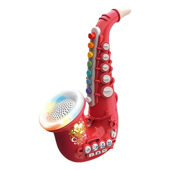 Toddler Musical Age 1 Drum Set for Toddlers 1-3 Birthday Noise Makers Rose Musical Instruments for Kids Ages 5-9 Flute Baby Soft Toy Early Education Toy Kids Trumpet Enlightenment With Light Effects