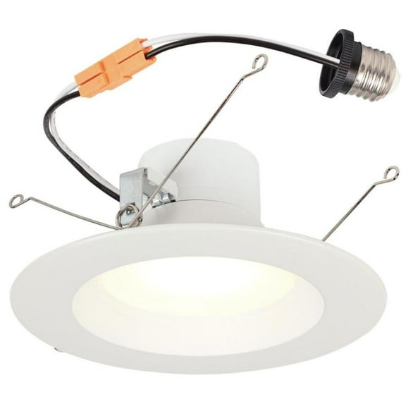 Westinghouse Lighting 5244000 14 Watt (100 Watt Equivalent) 5-6-Inch Recessed LED Downlight with Color Temperature Selection, Dimmable, Energy Star, Medium Base, White Trim