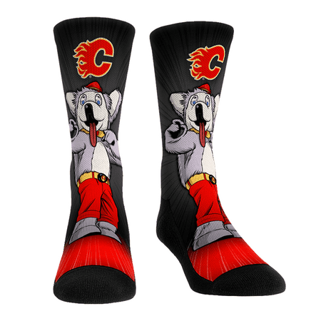 

Rock Em Socks Calgary Flames Mascot Pump Up Crew Socks