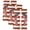 Brown, Red, Blue, variant on Thin Navy Lines Kitchen Towels Set of 3, Patriotic Bow Vintage Distressed Striped Absorbent Dish Towels for Kitchen, Microfiber Hand Towel, Quick Drying Tea Towel for Cleaning Decorative Dishcloths