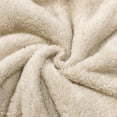 thumbnail image 4 of Akiihool Boys Jackets Lightweight Boysâ Soild Quarter-Zip Polar Long Sleeve Full Zip Jacket (Beige,2-3 Years), 4 of 5