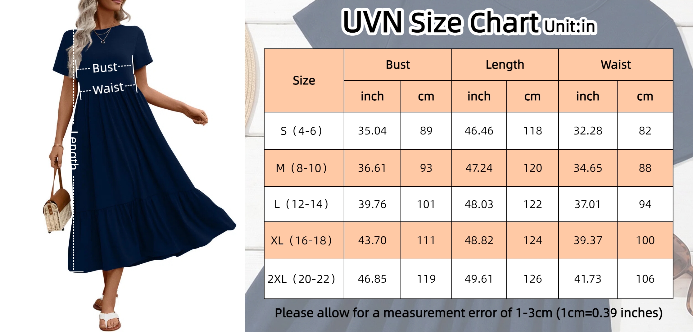 UVN Women's Summer Short Sleeve Maxi Dress photo 7