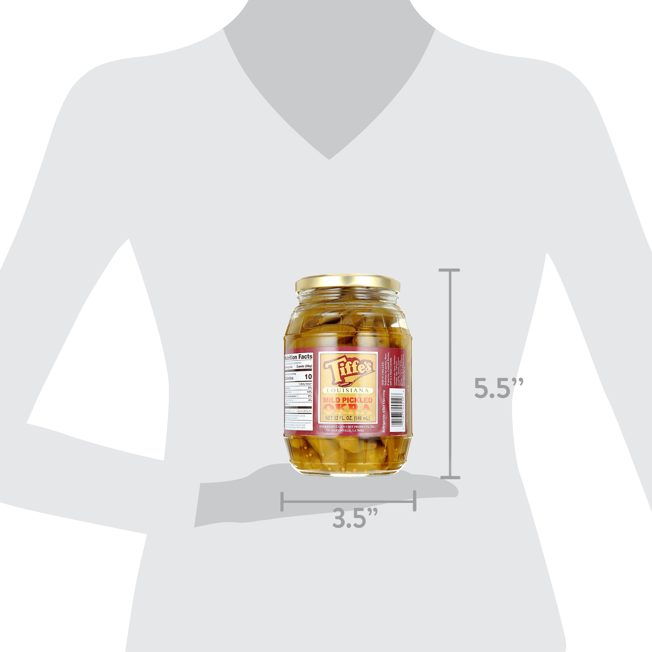 (3 pack) Tiffe'S Louisiana Mild Pickled Okra