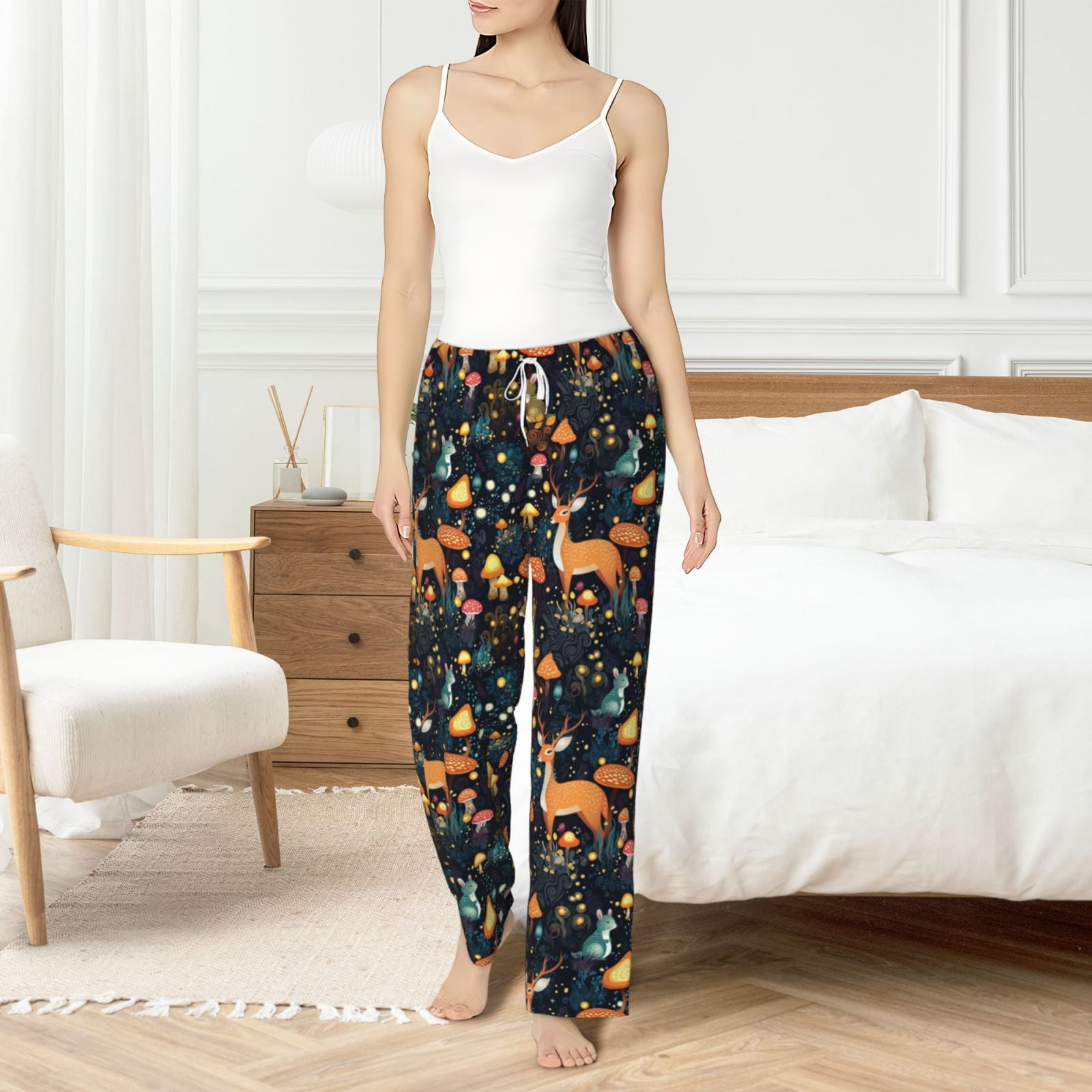 Xecao Forest Elf Women's Straight Lounge Pajama Pants: The Epitome of Relaxed Sleepwear