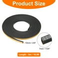 thumbnail image 2 of Uxcell Weather Stripping 7/25" x 1/6" 16.5ft Length Self-Adhesive High Density Door Seal Strip for Door Window, 2 of 7
