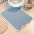 thumbnail image 4 of Biplut Double Layer EVA Waterproof Foldable Cat Kitten Litter Trapper Mat Cushion Pad (Grey,40x50cm), 4 of 10