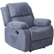 Merax Power Massage Recliner with Heat and Massage Heated Vibrating Suede