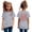 Grey, variant on shqvo Cute Shirts for Girls 10-12 Baggy Classic Neck Spring Summer Short Sleeve Tops for Girls Casual Pullover Active Fit Tops Daily Wear Toddler Girl Short Sleeve