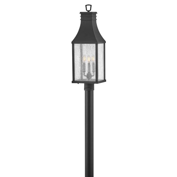 3 Light Outdoor Post Mount in Traditional Style-26.25 inches Tall and 9 inches Wide Bailey Street Home 81-Bel-4776285