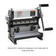 thumbnail image 3 of Kaka Industrial Metal Brake, 8 inch, 3-in-1 Combination Shear Brake Roll Machine, 20Ga, 90 degrees Slip Roll Machine 3-in-1/8, 3 of 8