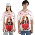 thumbnail image 4 of Happy Valentine's Day Basset Hound Brings Love Heart All Over Print 3D Baseball Shirt Bassets Dog Breed Lovers Gifts Idea Softball Sport - 02028, 4 of 6