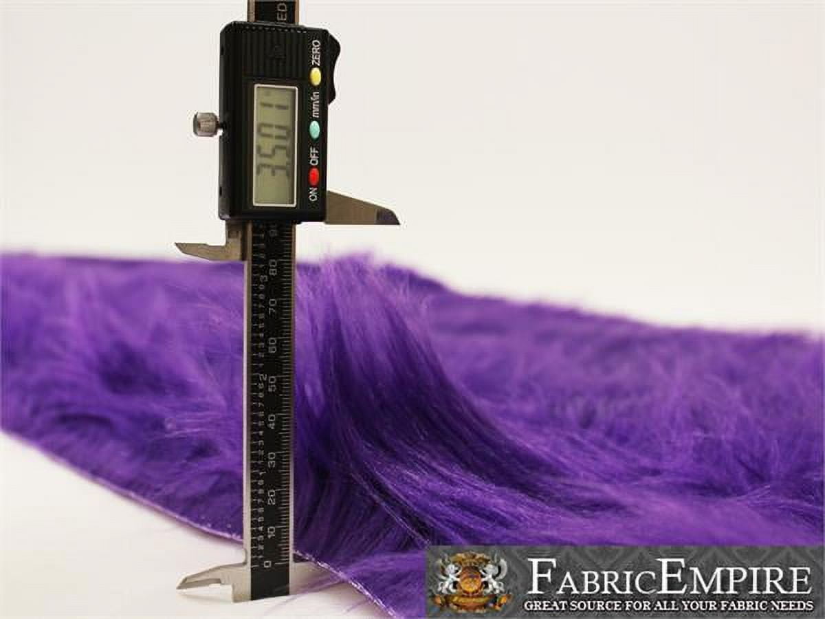 Faux Fur Fabric Long Pile Gorilla PURPLE / 60" Wide / Sold by the yard