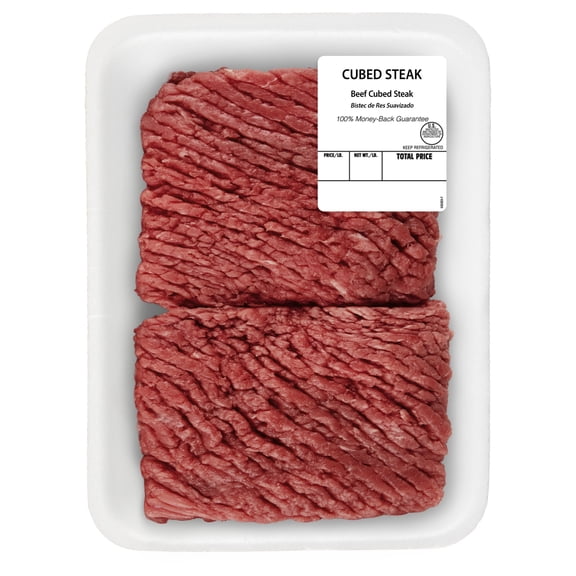 Beef Cubed Steak, Tray, Fresh, 1.00 - 1.50 lb.