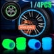 thumbnail image 2 of [Precio Al Por Mayor] 4 Tapas De Válvula Luminosas Universales , Fluorescentes , Azules Noche , Brillante , Cubierta De Neumático , Fundas Para Coche , Motocicleta , Bicicleta , Rueda , Accesorios De, 2 of 4
