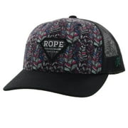 Hooey Rope Like A Girl Women's Feathered Pattern Snapback Hat 2249T-TLBK