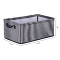 thumbnail image 4 of Unique Bargains Storage Bin with Handles 1 Pack Foldable Black, 4 of 7