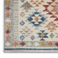thumbnail image 6 of 2â€™ x 6â€™ Ivory and Red Diamonds Runner Rug, 6 of 7