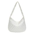 thumbnail image 1 of Bolsa De Hombro Bolso de mensajero acolchado ligero de embrague femenino de moda para mujer (beige) Likrtyny  Para Estrenar, 1 of 9