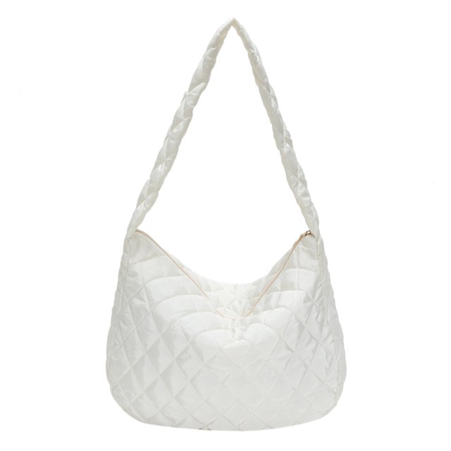 Bolsa De Hombro Bolso de mensajero acolchado ligero de embrague femenino de moda para mujer (beige) Likrtyny Para Estrenar