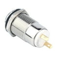 thumbnail image 4 of 2x Interruptor de Botón de Enclavamiento, Metal Del Acero Inoxidable 36V 2A Conveniente para 12m M, 4 of 7