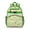 Cute Frog, variant on Owl Print Waterproof Backpack - Lightweight Student Bag with Chest Strap, Hand-Drawn Cartoon Owl, Vintage Boho Style, Durable for Daily Commute