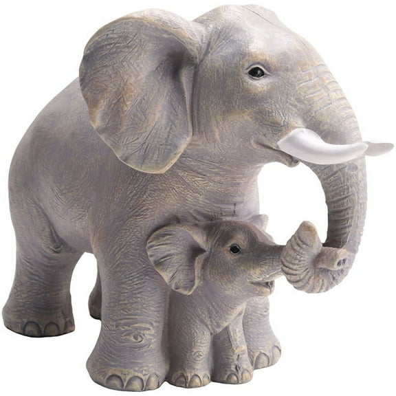 Elephant Statue - Elephant Decor - Elephant Gifts for Women - Home Decor Office Bookshelf TV Stand Living Room