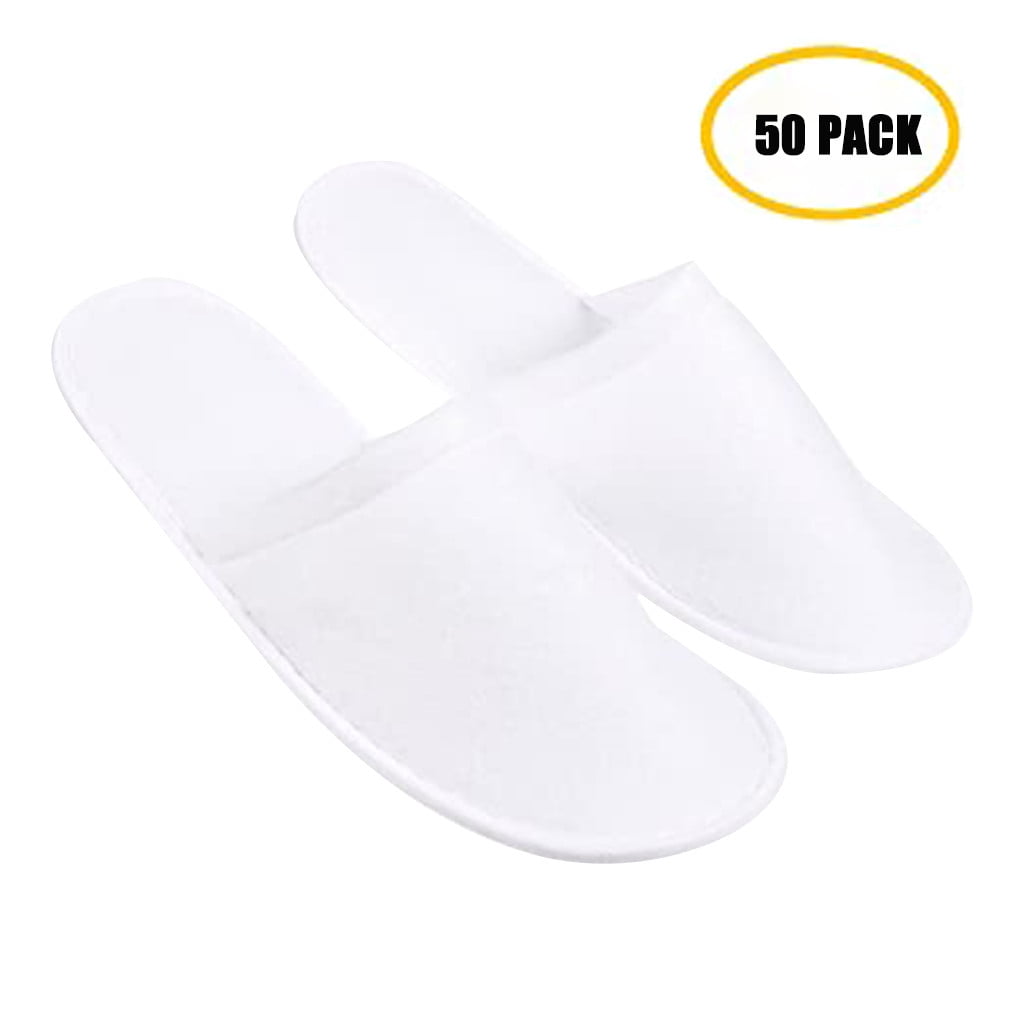 EQWLJWE Unisex Hotel Slippers Spa Shoes Disposable Nonslip Closed Toe
